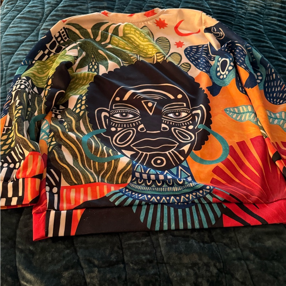 Colorful Graphic Sweatshirt